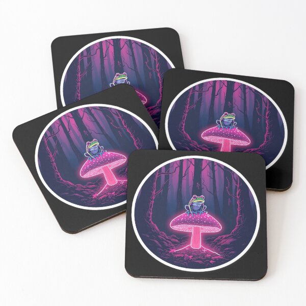 Item preview, Magic Neon Mushroom - Aesthetic Lofi Vibes designed and sold by ArtByLorrens.