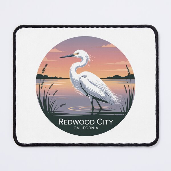 Item preview, Redwood City California: Egret at Sunset designed and sold by CircinusStore.