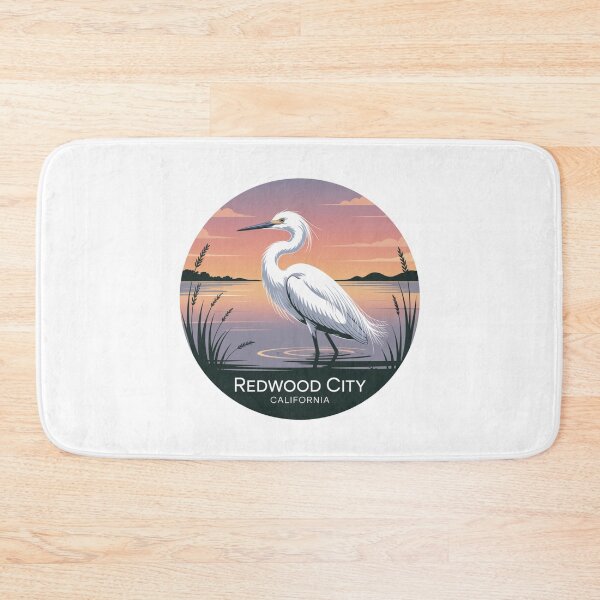 Item preview, Redwood City California: Egret at Sunset designed and sold by CircinusStore.