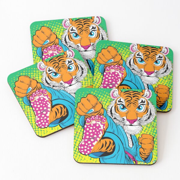 Item preview, Dynamic Tiger Performing Martial Arts Kick Action designed and sold by Artessie.