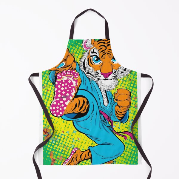 Item preview, Dynamic Tiger Performing Martial Arts Kick Action designed and sold by Artessie.