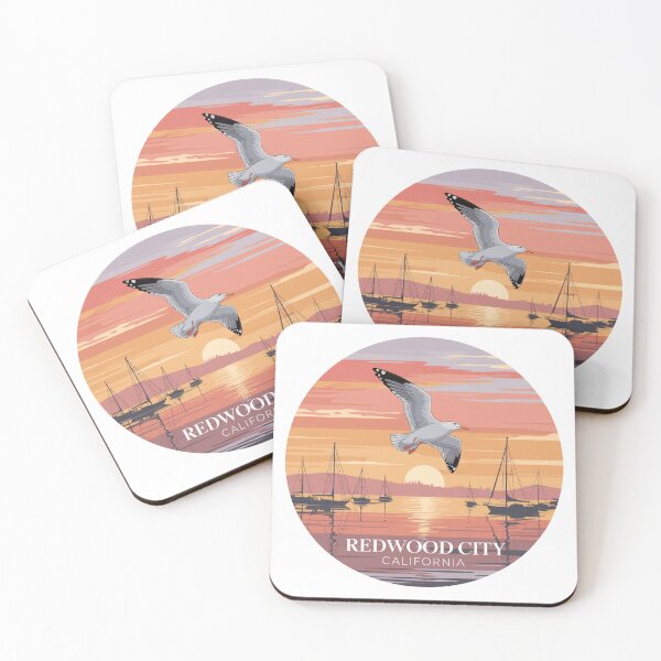Item preview, Redwood City California: Seagull in Flight  designed and sold by CircinusStore.
