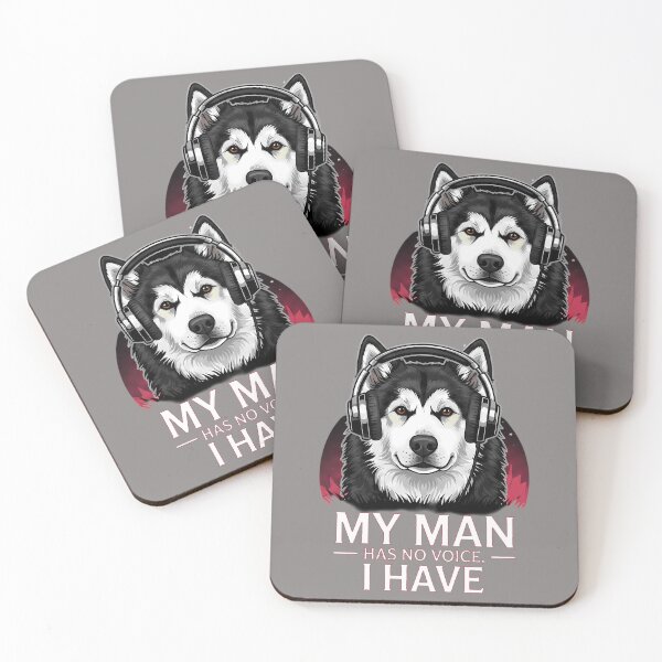 Item preview, Wolf Spirit of Music – Alaskan Malamute with Headphones | Music Is Power designed and sold by Art-Arcade6.