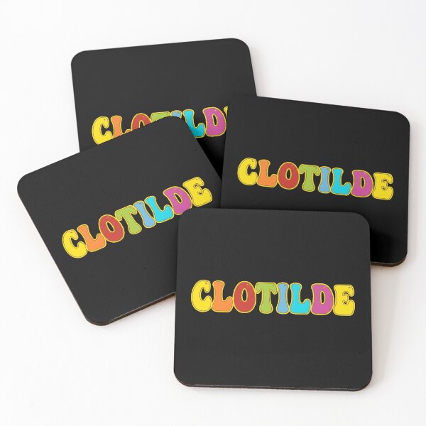 Item preview, ❤️ Clotilde Personalized Name Wavy Retro Shirt, Coffee Mug, Sticker Gift designed and sold by HelixPedia.