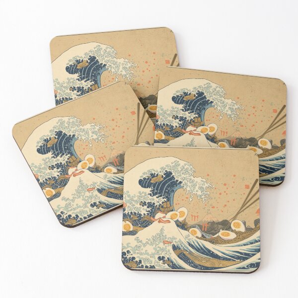 Item preview, The Great Ramen Wave | Japanese Food Ukiyo-e Art Mashup designed and sold by Vandy Fullam.