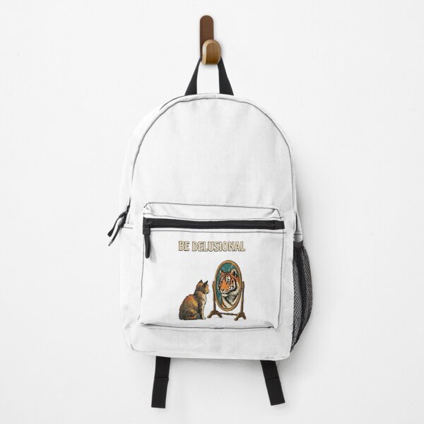 Item preview, Be Delusional Funny Cat Mirror Tiger Reflection designed and sold by TopKult.