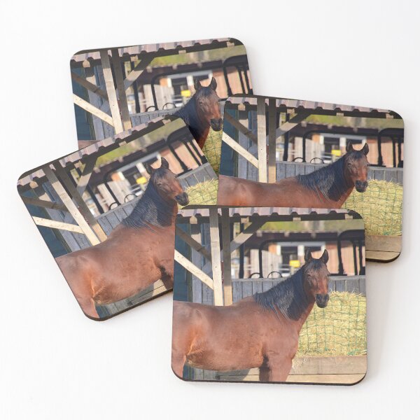 Item preview, Brown horse at the stable designed and sold by ShahrukMoments.