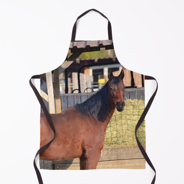 Item preview, Caballo marrón en el establo designed and sold by ShahrukMoments.
