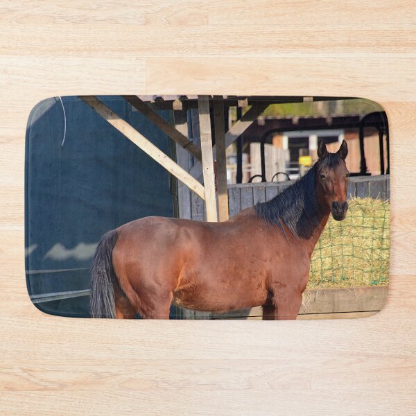 Item preview, Brown horse at the stable designed and sold by ShahrukMoments.