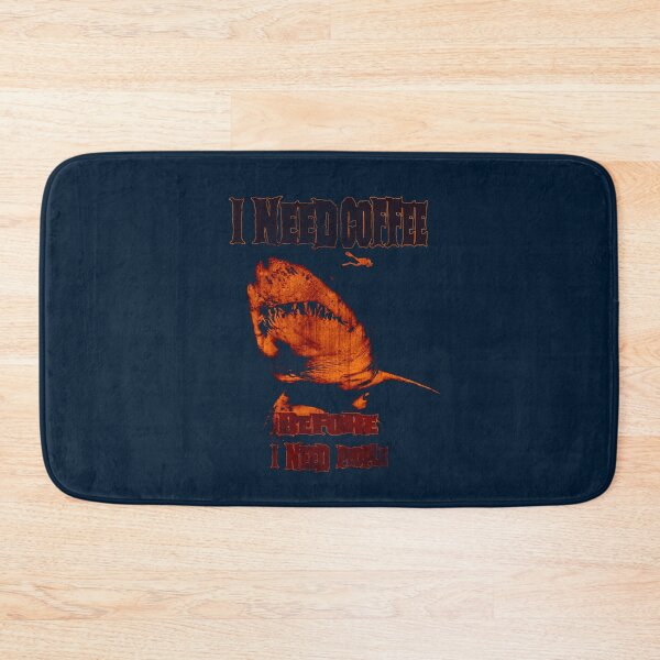 Item preview, Minimal Shark Coffee Design – I Need Coffee Before People designed and sold by AreKreative.