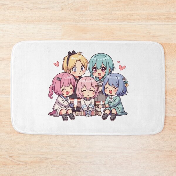 Item preview, Cute Chibi Anime Girls Friendship  designed and sold by RizziesDesign.