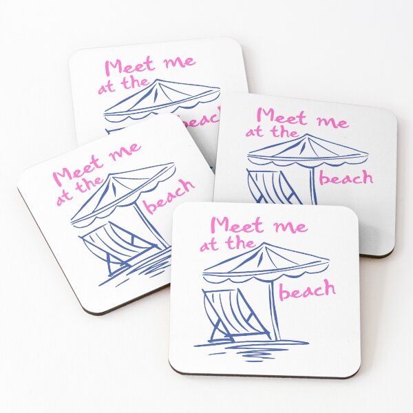 Item preview, Pink & Blue Meet Me At The Beach designed and sold by emrdesigns.