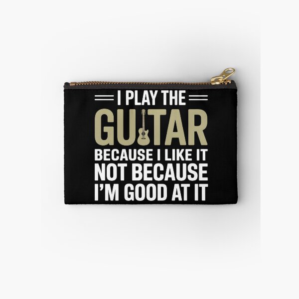 Item preview, I Play The Guitar Because I Like It Not Because I'm Good At It Funny Guitarist Shirt designed and sold by ZyziowskyArt.