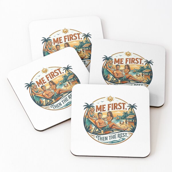 Item preview, Me First Then The Rest Funny Beach T-Shirt Summer Vacation Vibes designed and sold by GCCloverCo.
