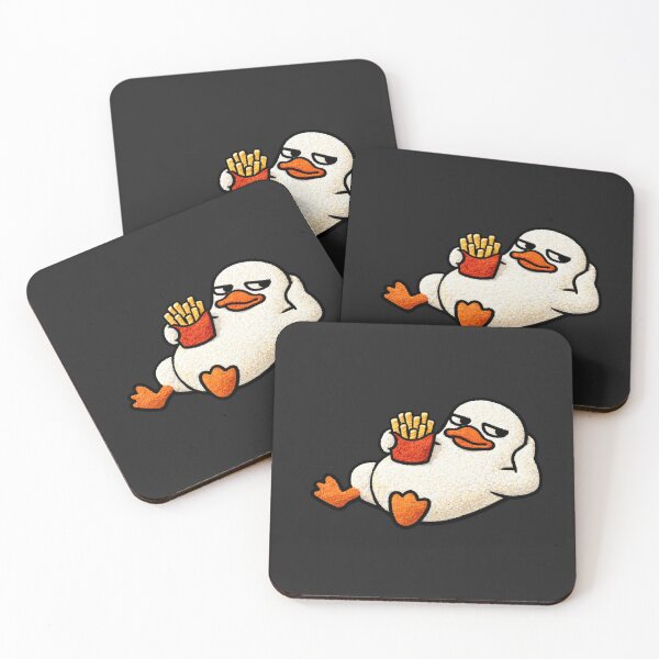 Item preview, Chill Fries Duck – Cute Chibi Duck Funny Food Kawaii Street Aesthetic Design designed and sold by ColorSplash123.