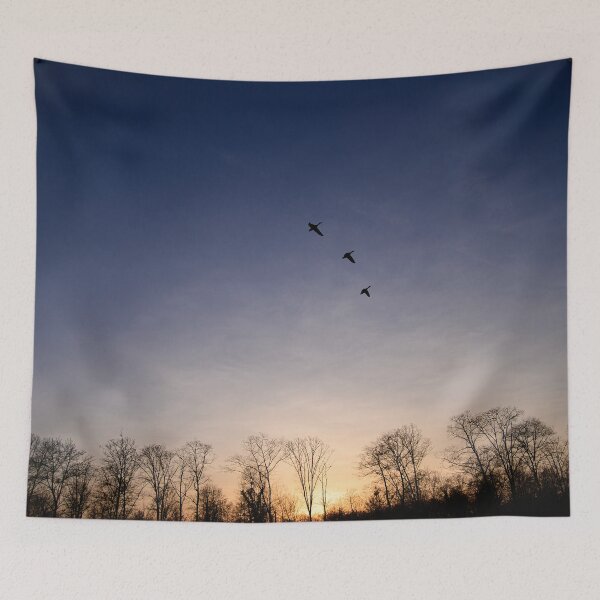Item preview, Birds in the evening sky designed and sold by ShahrukMoments.