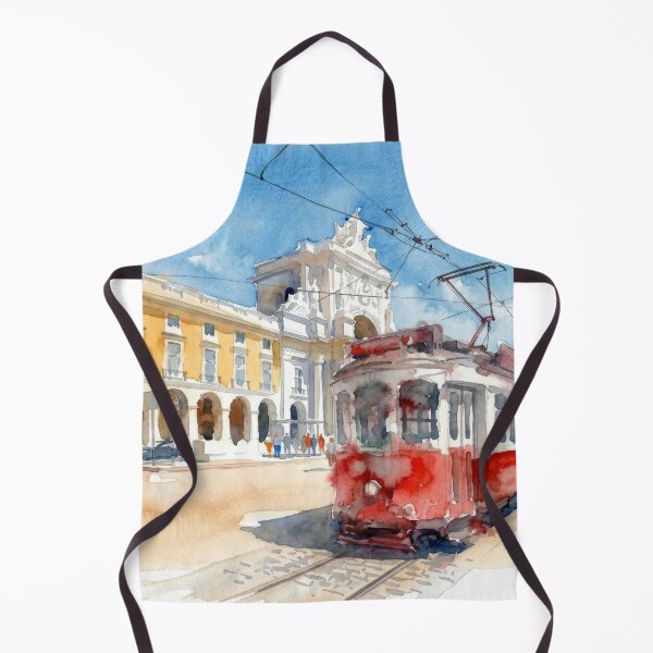 Item preview, Tranvía rojo de Lisboa en la Praca do Comercio designed and sold by caracatita75.
