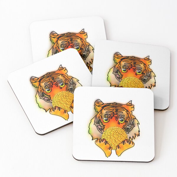Item preview, Maple the Tiger cornball emoji - animalz  designed and sold by Ashley’sAnimalz.