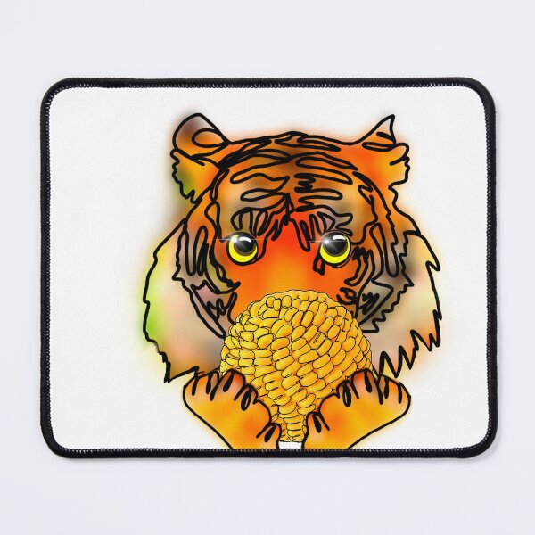 Item preview, Maple the Tiger cornball emoji - animalz  designed and sold by Ashley’sAnimalz.