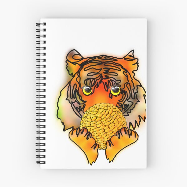Item preview, Maple the Tiger cornball emoji - animalz  designed and sold by Ashley’sAnimalz.