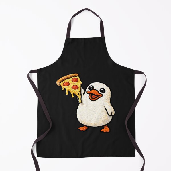 Item preview, Happy Pizza Duck – Cute Chibi Duck Funny Food Kawaii Aesthetic Design designed and sold by ColorSplash123.