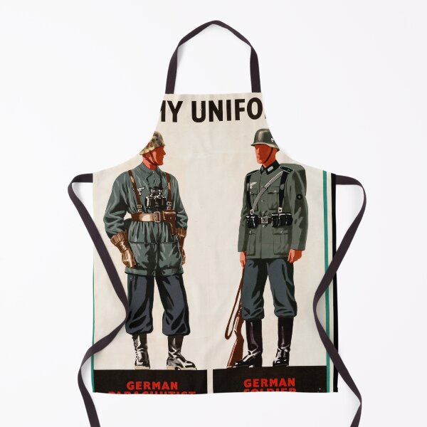 Item preview, World War II Poster Print | Spot At Sight Chart No 1 | Enemy Uniforms Art | German Parachutist & Soldier Illustration designed and sold by artofuniverse.