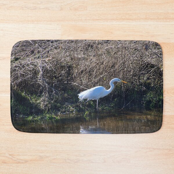 Item preview, Great egret on the shore designed and sold by ShahrukMoments.