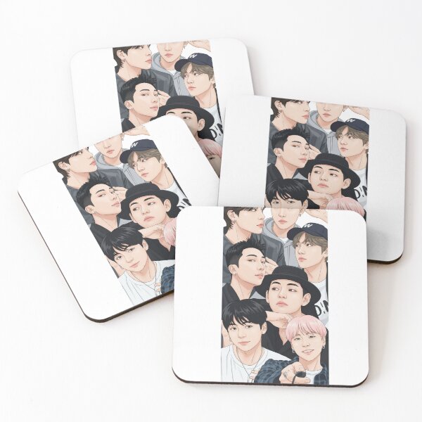 Item preview, Chibi K-pop Boy Group Fan Art designed and sold by RizziesDesign.