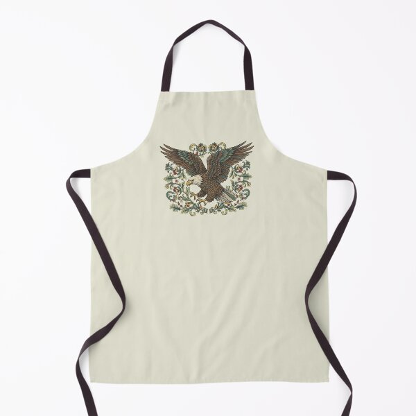Item preview, Bald Eagle Diving With Botanical Floral Frame Vintage Bird Illustration designed and sold by BirdsnStuff.
