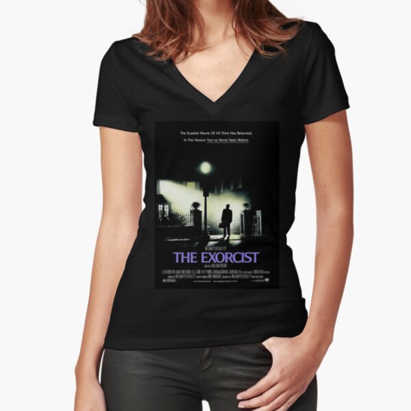 The Exorcist Poster Junior V-Neck T-Shirt