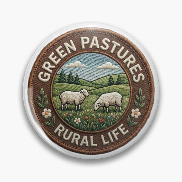 Item preview, Countryside and Rural Nature - Classic Farm Badge designed and sold by LexxiShopArtss.
