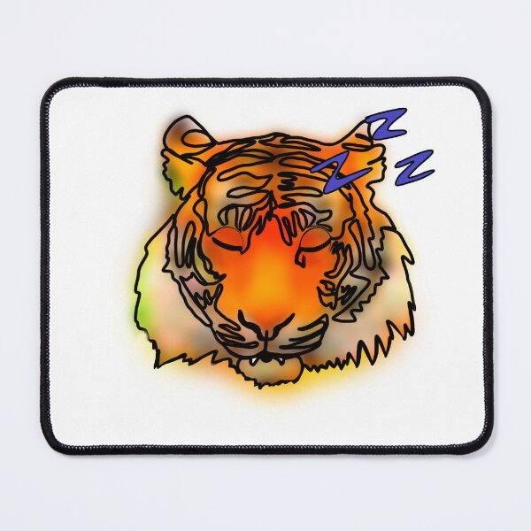 Item preview, Maple the Tiger tired emoji - animalz  designed and sold by Ashley’sAnimalz.
