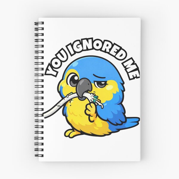 Item preview, Funny Macaw You Ignored Me – Dramatic Parrot Meme designed and sold by FeatherChaos.