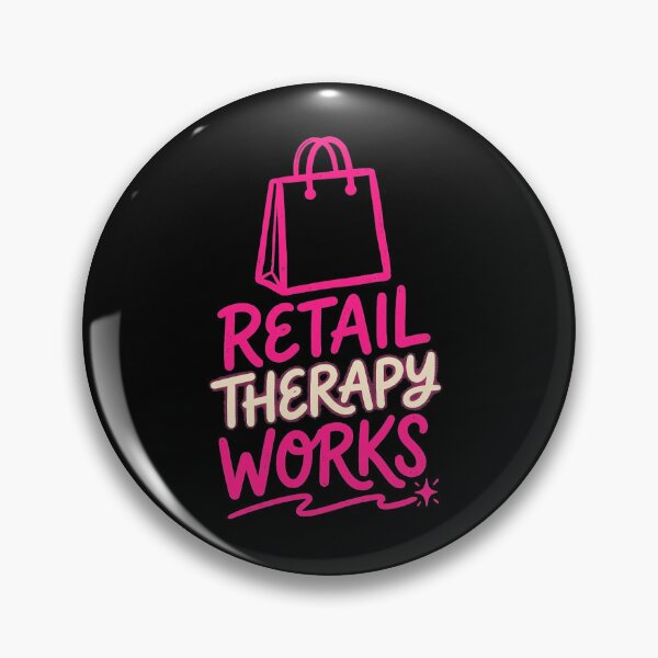 Item preview, Retail Therapy Works Mental Health Shirt designed and sold by PixelQ.