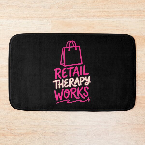 Item preview, Retail Therapy Works Mental Health Shirt designed and sold by PixelQ.