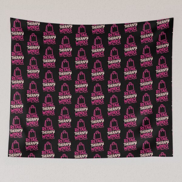 Item preview, Retail Therapy Works Mental Health Shirt designed and sold by PixelQ.