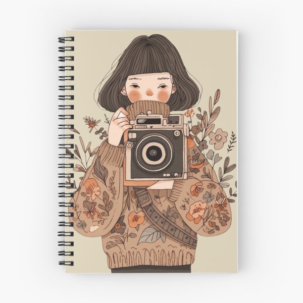 Item preview, Girl with camera designed and sold by MayflowerandIvy.