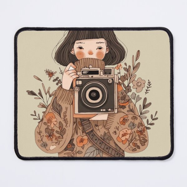Item preview, Girl with camera designed and sold by MayflowerandIvy.