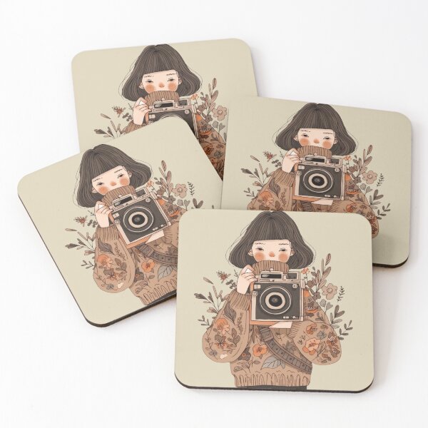 Item preview, Girl with camera designed and sold by MayflowerandIvy.