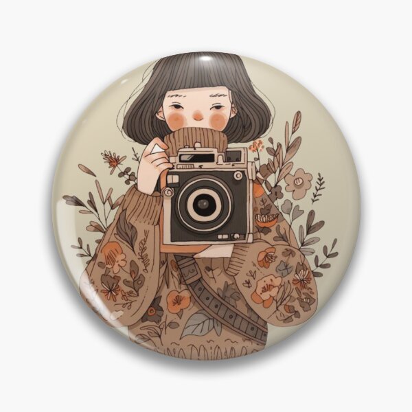 Item preview, Girl with camera designed and sold by MayflowerandIvy.