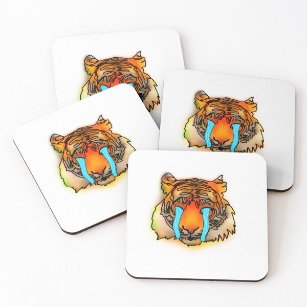 Item preview, Maple the Tiger crying emoji - animalz  designed and sold by Ashley’sAnimalz.