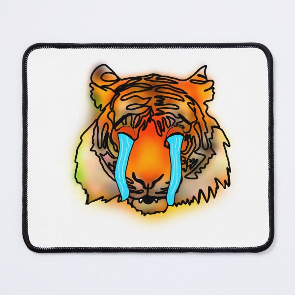 Item preview, Maple the Tiger crying emoji - animalz designed and sold by Ashley’sAnimalz.