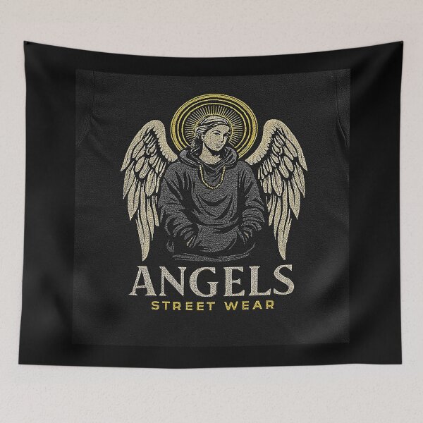 Item preview, ANGEL IN A HOODIE WITH A GOLDEN AREA designed and sold by Duoluminis-luminko.