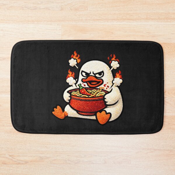 Item preview, Angry Spicy Ramen Duck – Cute Chibi Duck Funny Food Meme Kawaii Design designed and sold by ColorSplash123.