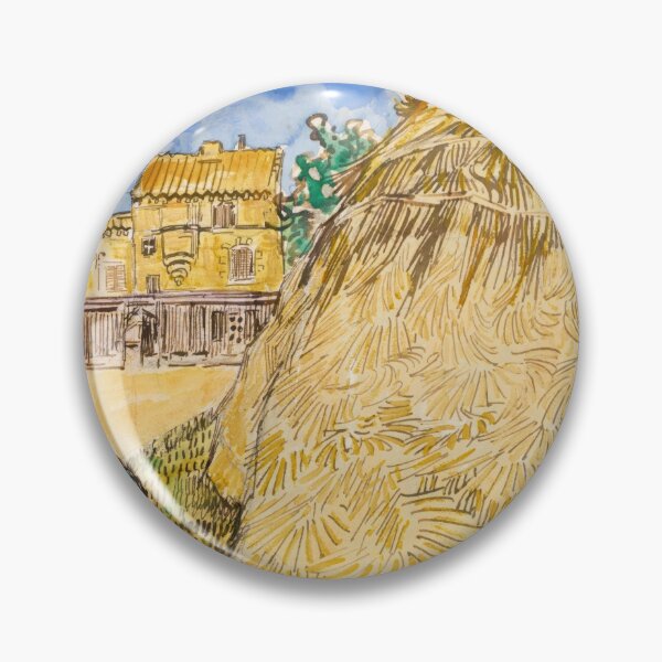 Item preview, Meules De Ble by Vincent van Gogh: Post Impressionist Countryside Poster designed and sold by artofuniverse.