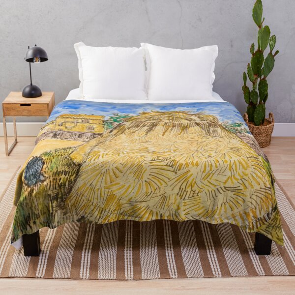 Item preview, Meules De Ble by Vincent van Gogh: Post Impressionist Countryside Poster designed and sold by artofuniverse.