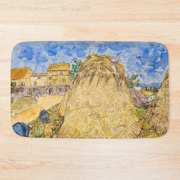 Item preview, Meules De Ble by Vincent van Gogh: Post Impressionist Countryside Poster designed and sold by artofuniverse.