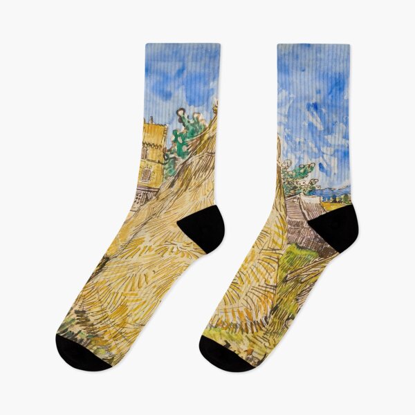 Item preview, Meules De Ble by Vincent van Gogh: Post Impressionist Countryside Poster designed and sold by artofuniverse.