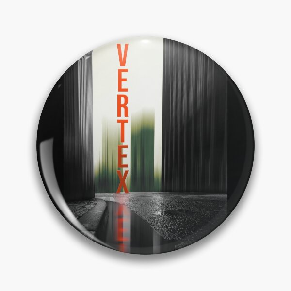 Item preview, Neo Noir Vertex Cityscape | Orange Neon Typography & Reflection designed and sold by P-Design-Lab.