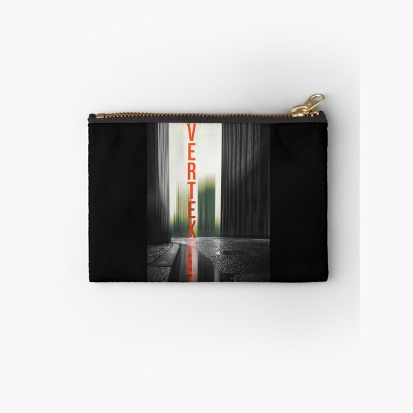 Item preview, Neo Noir Vertex Cityscape | Orange Neon Typography & Reflection designed and sold by P-Design-Lab.